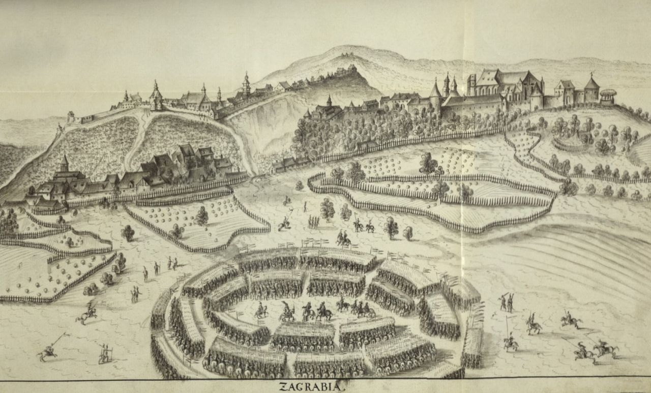 Veduta. Zagreb, 1639. godine, Johannes Ledentu